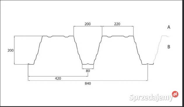Blacha trapezowa konstrukcyjna T200 113mm Sadki sprzedam