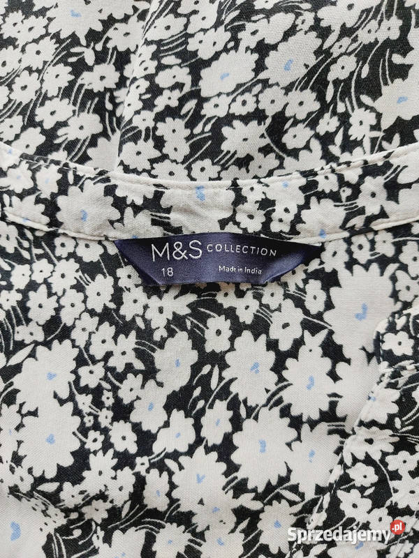 Bluzka damska koszulowa w kwiaty długi rękaw Marks&amp;Spencer Odzież damska Złoczew