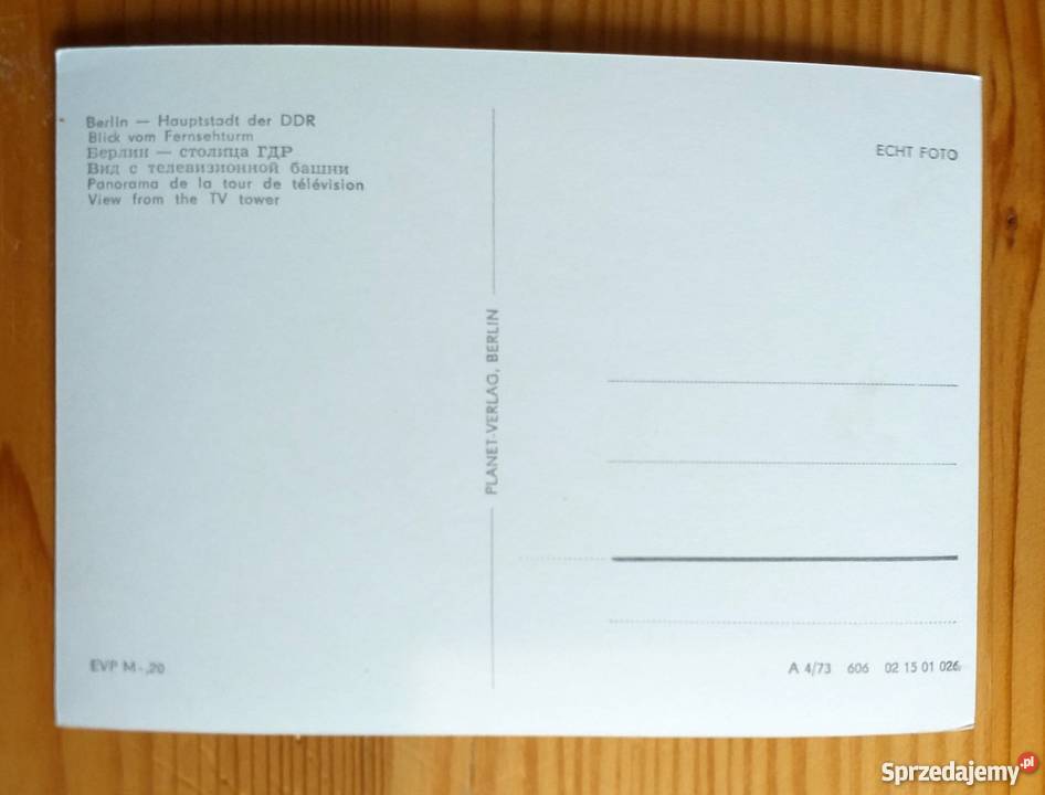 BERLIN PANORAMA MIASTA Pocztówki i karty telefoniczne