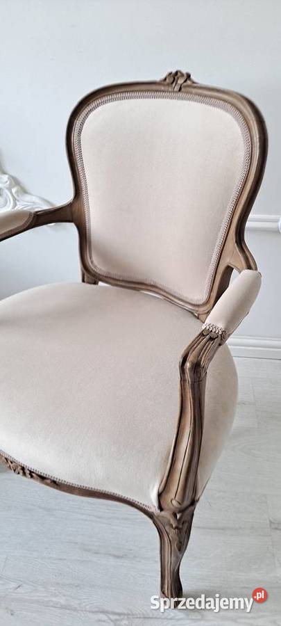Stylowy fotel krzesło Ludwik Ludwikowski Shabby Szczecin