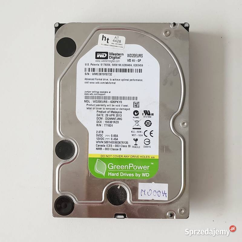 Dysk twardy Western Digital WD20EURS GreenPower podkarpackie Jasionów