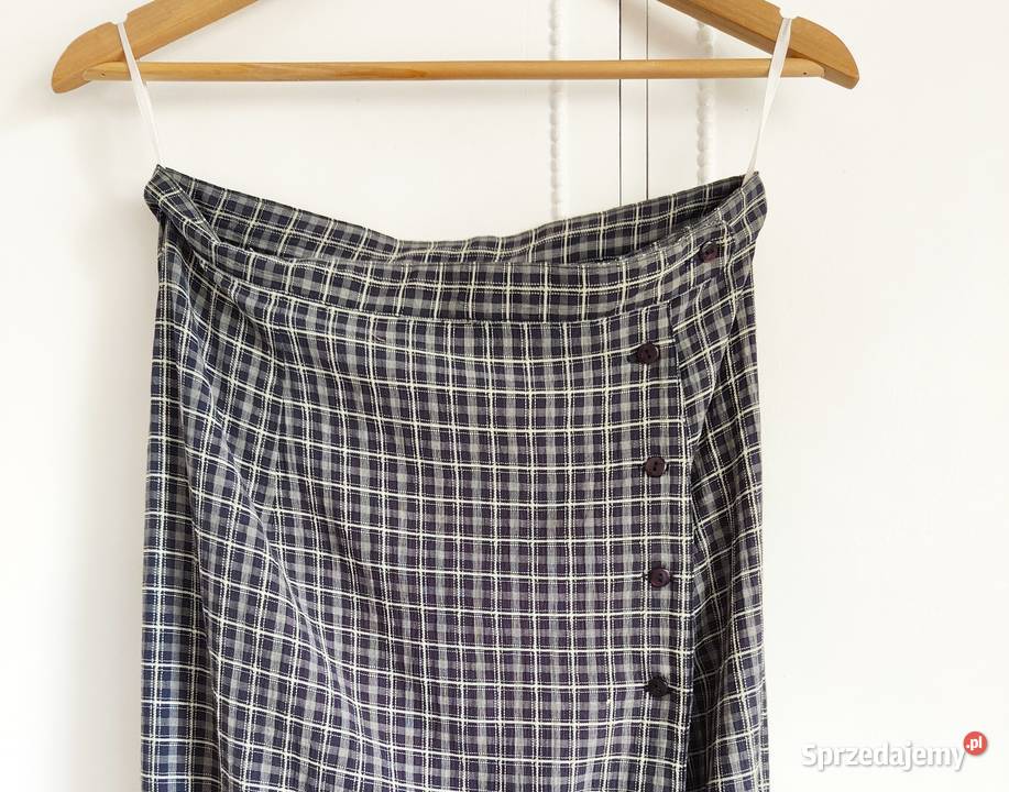 Retro spódnica BYoung L 40 ołówkowa długa w niebieski Szczecin