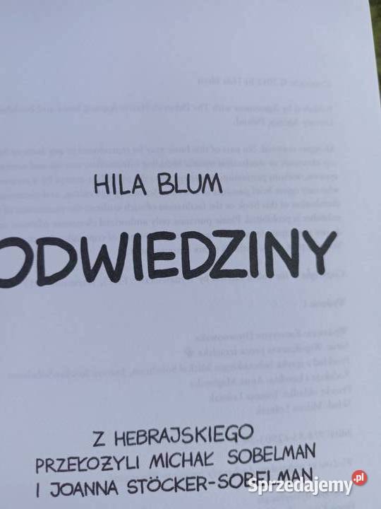 Odwiedziny Blum proza izraelska książki Warszawa Proza i poezja sprzedam