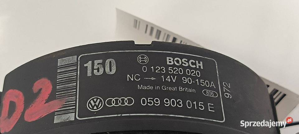 ALTERNATOR AUDI A8 059903015E kujawsko-pomorskie Lipno