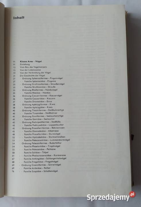 URANIA TIERREICH Vgel Książki naukowe i popularnonaukowe podlaskie