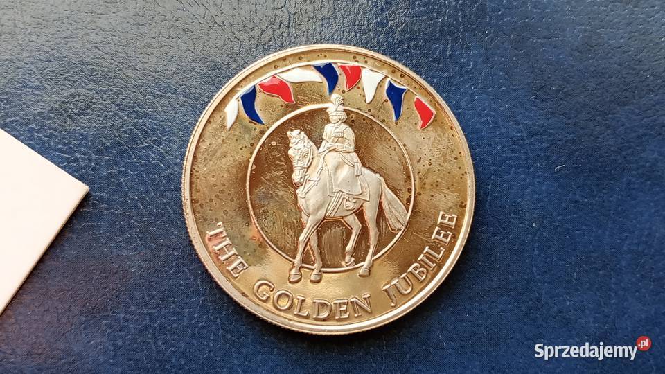 Stare monety 50 pens 2002 Falklandy Lesko