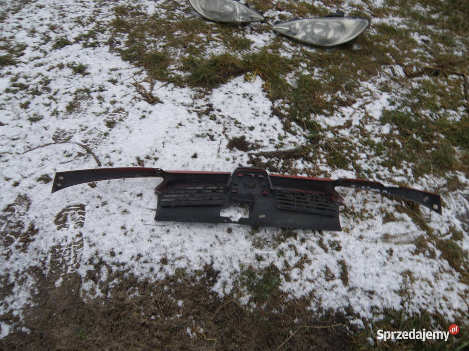 Grill atrapa chłodnicy Peugeot 206 KKN czerwona