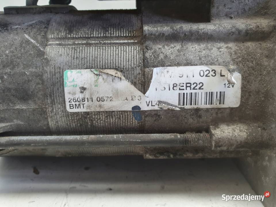 VW Golf VI 16 TDI ROZRUSZNIK valeo TS18ER22 Układ elektryczny silnika lubelskie Janów