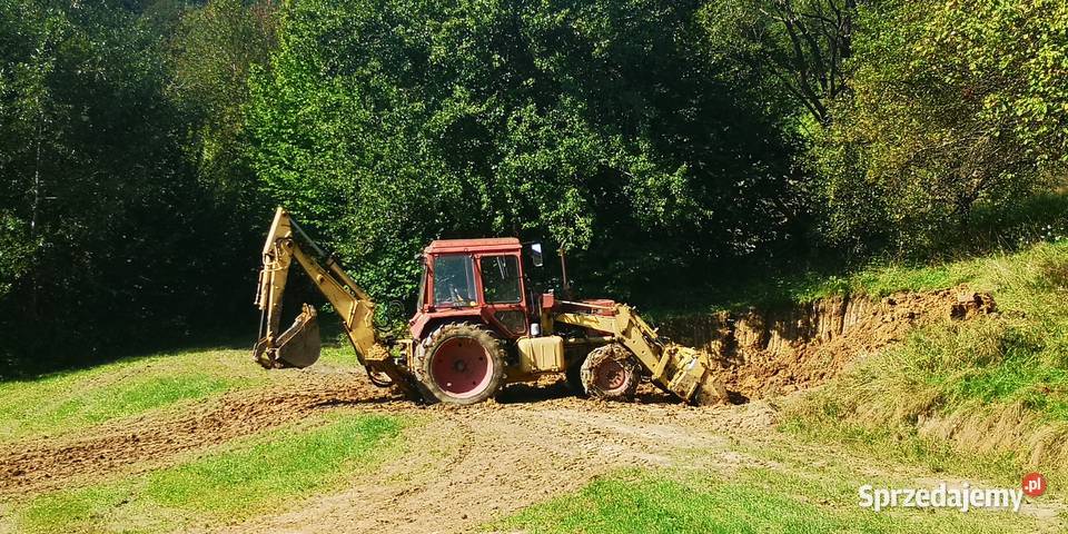 Mtz 82 koparko ładowarka 4x4 Borex Tur nie Teleśnica Oszwarowa