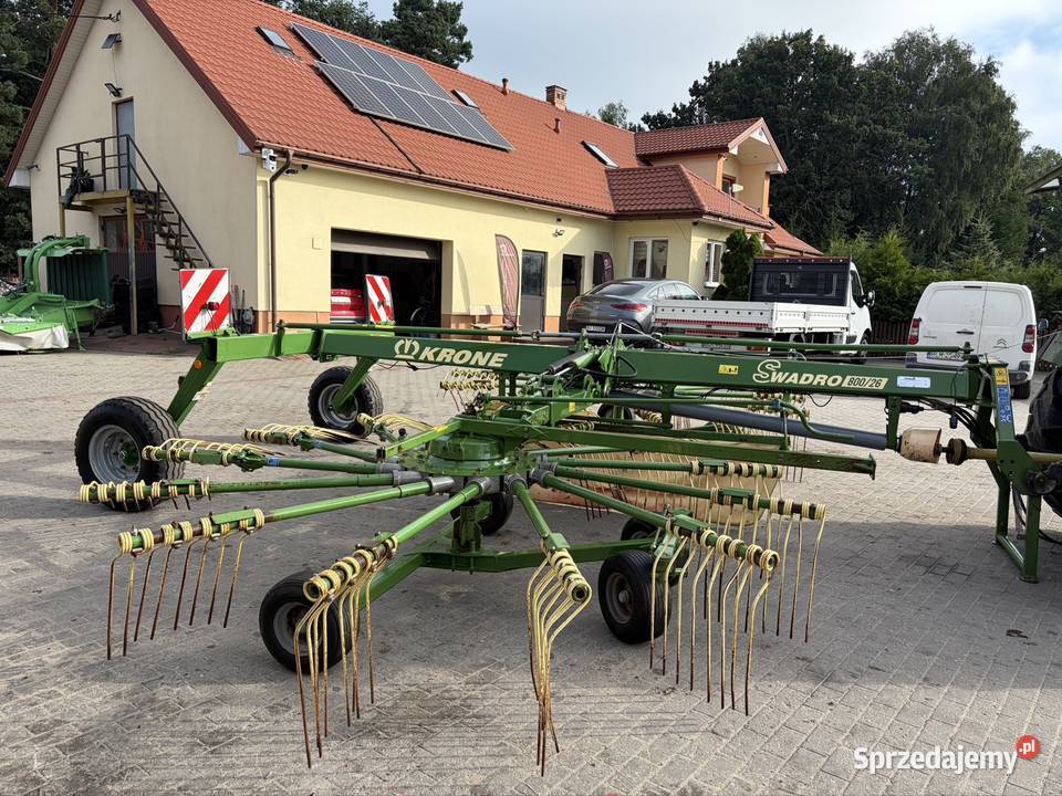 Zgrabiarka 2 karuzelowa Krone Swadro 800 26 nieuszkodzony Myszyniec