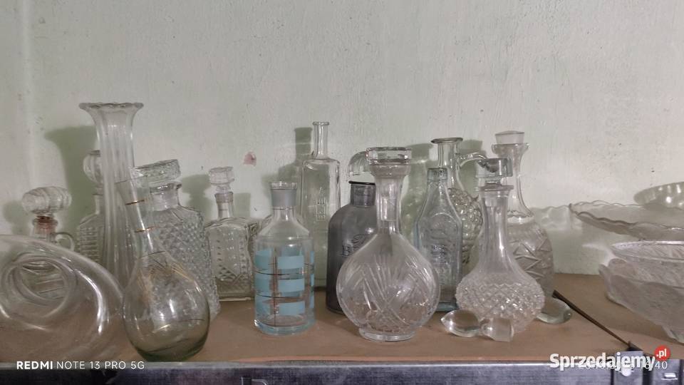 Szkło Kolorowe PRLu Kryształy Figurki sprzedam