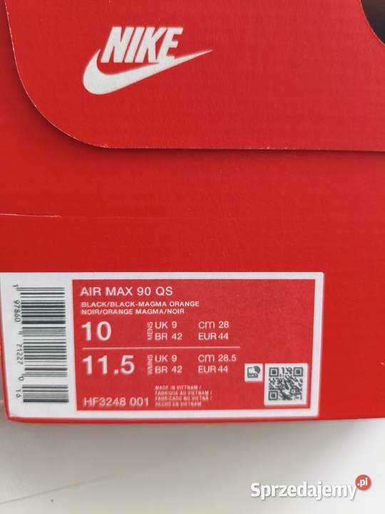 Nike air 90 HF3248001 magma orange volcano tkanina sprzedam