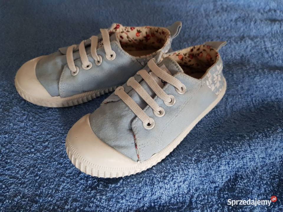 Trampki Nelli Blu błękitne kwiatuszki letnie Kielce