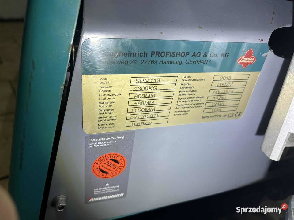 Paleciak elektryczny dolnośląskie Bolesławiec sprzedam