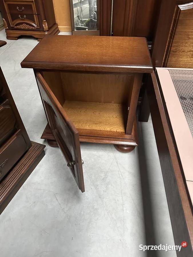 Dębowa sypialnia łóżko 140 szafa 210 szafki Sławoszewek sprzedam