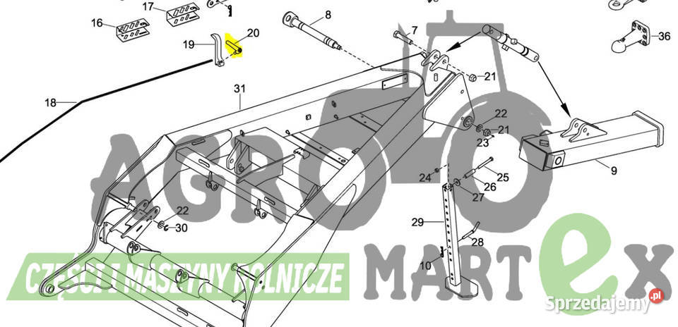 492551 POKRĘTŁO VADERSTAD Części zamienne Wichrów
