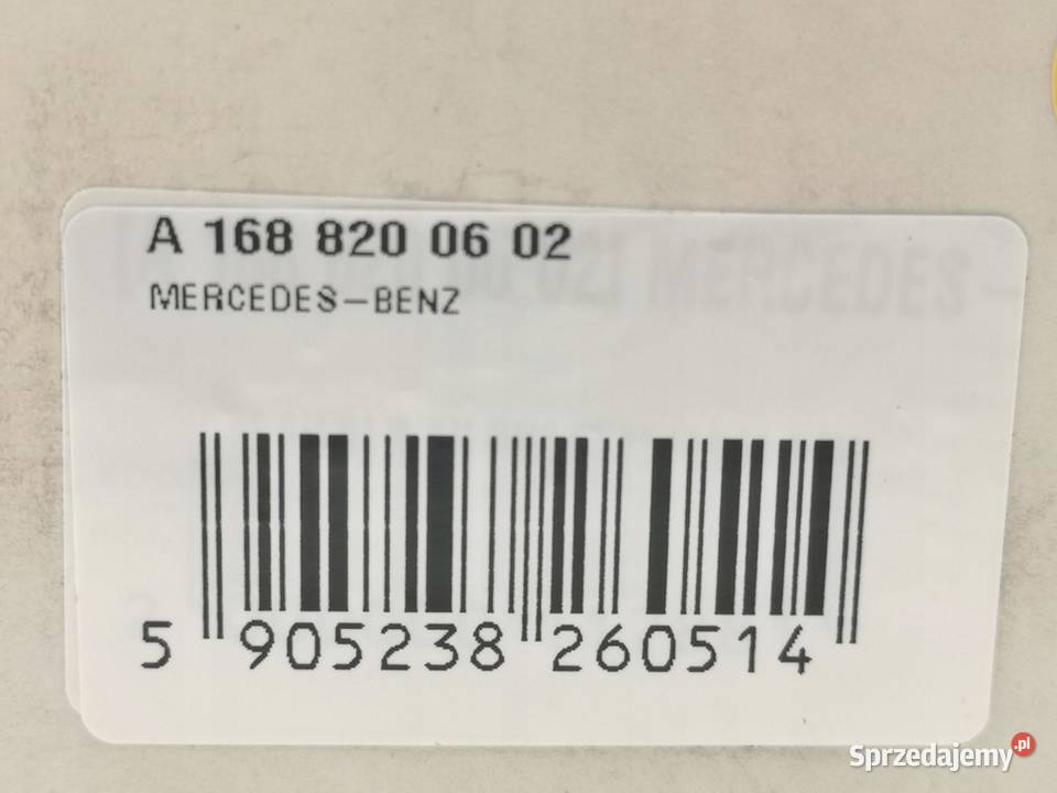 GŁOŚNIK PRAWY TYŁ MERCEDESBENZ AKLASA W168 NOWY osobowe Części samochodowe