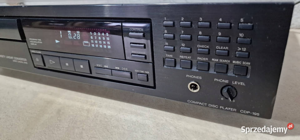 SONY odtwarzacz CD player CDP 195 CDP195 Międzychód