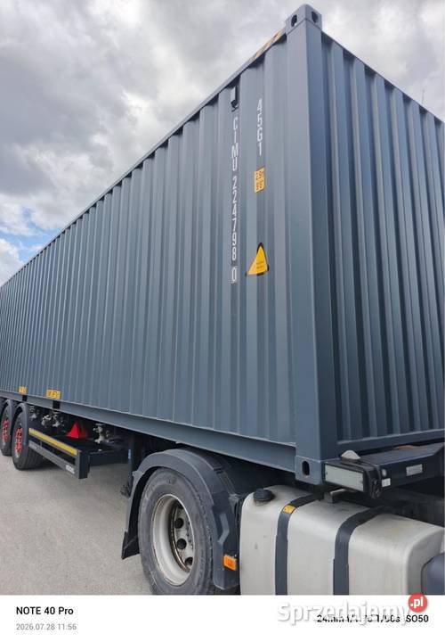 KONTENER MORSKI 40HC 12m Antracyt RAL 7016 Grabówka
