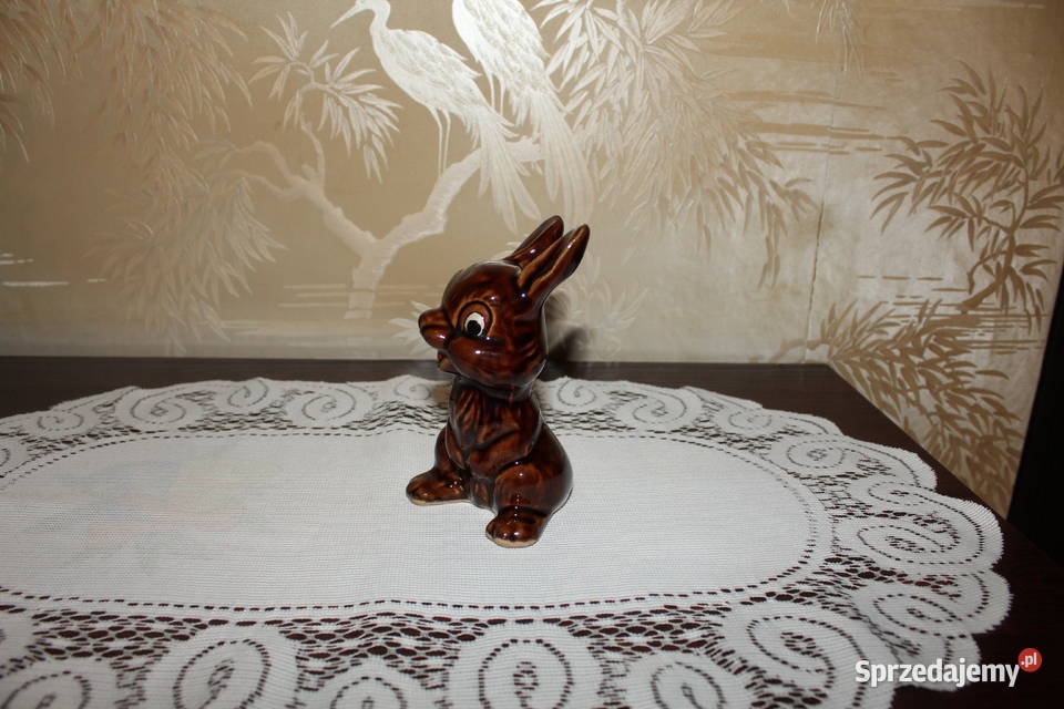 Zajączek Króliczek Porcelit Ceramika PRL Chorzów
