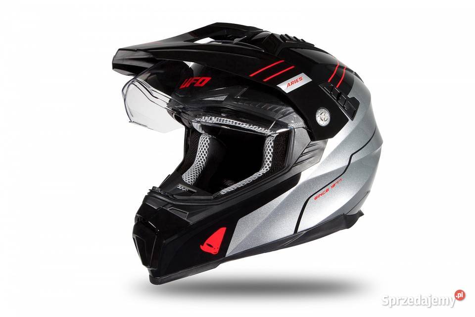 UFO KASK DUAL ARIES ENDURO Z SZYBĄ I BLENDĄ ML Mrągowo