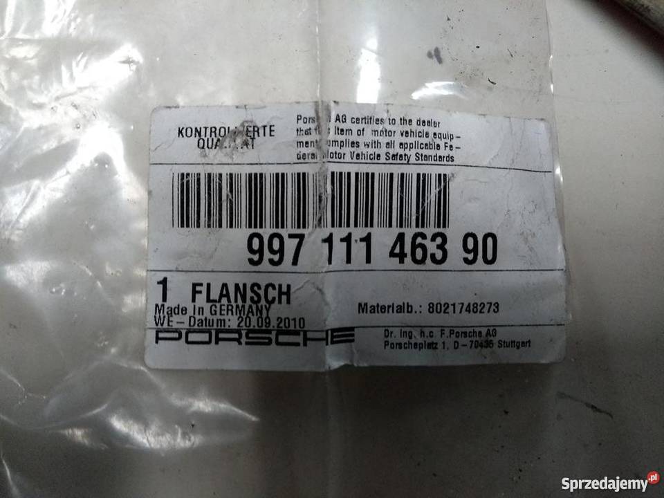 PORSCHE 997 kołnierz wydechu Pilzno sprzedam