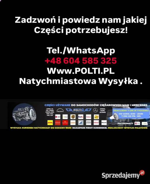 MAN TGL TGM Euro 3456 na części Wysyłka 7 dni opolskie Rzędowice sprzedam