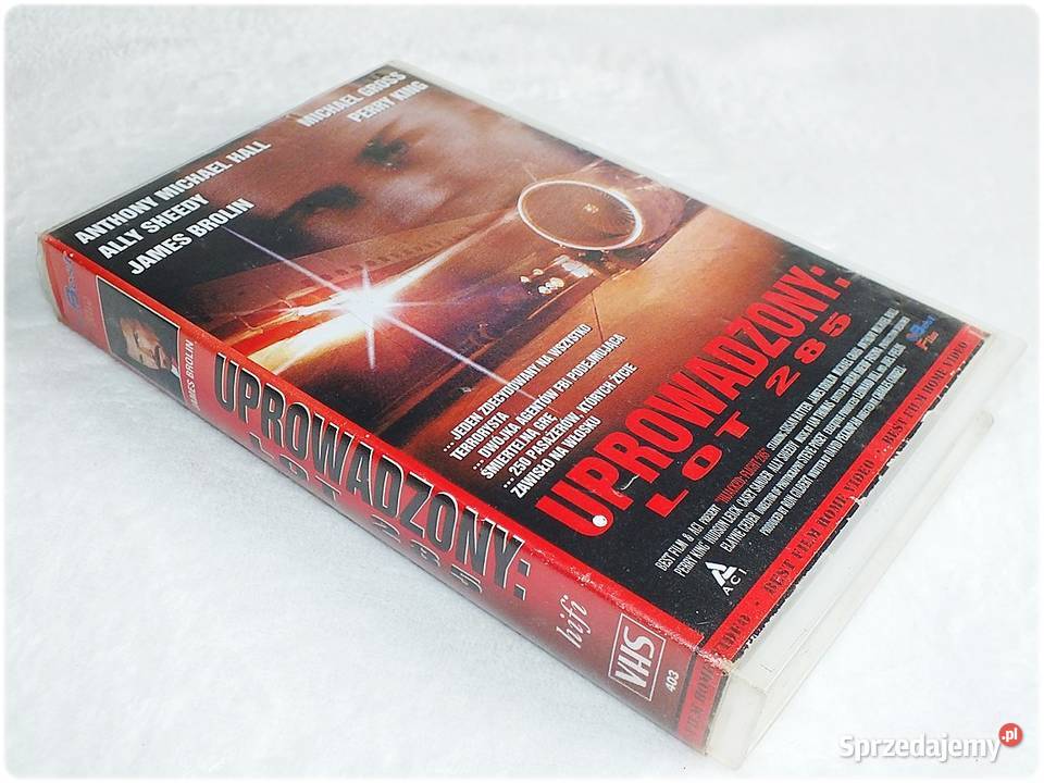 Kaseta VHS Uprowadzony Lot 285 Film na Video thiller Filmy Żary