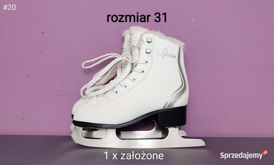 Raz założone łyżwy figurowe dzieci rozmiar 31 Jasień