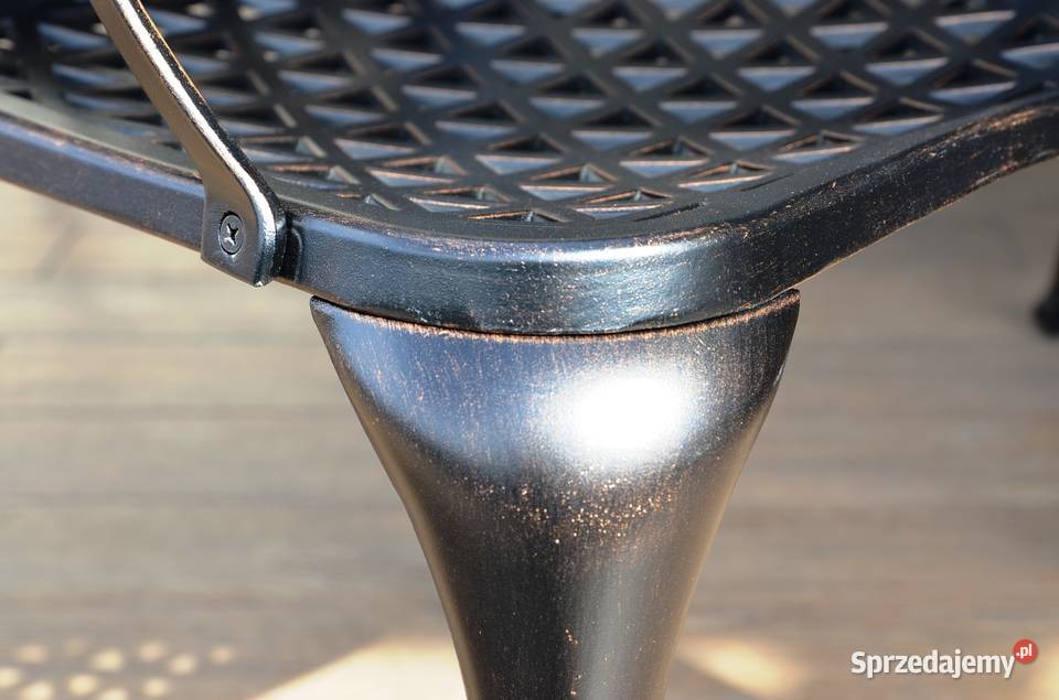 Meble ogrodowe metalowe komplet 6 osób Breń