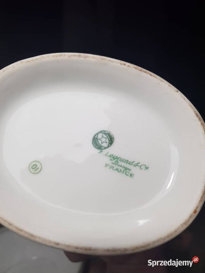 Cukiernica porcelana francuska Limoges wielkopolskie Wola Podłężna