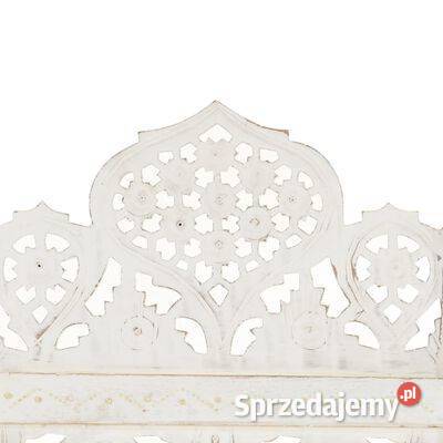 vidaXL Parawan 3panelowy rzeźbiony biały 120x165 mazowieckie Warszawa