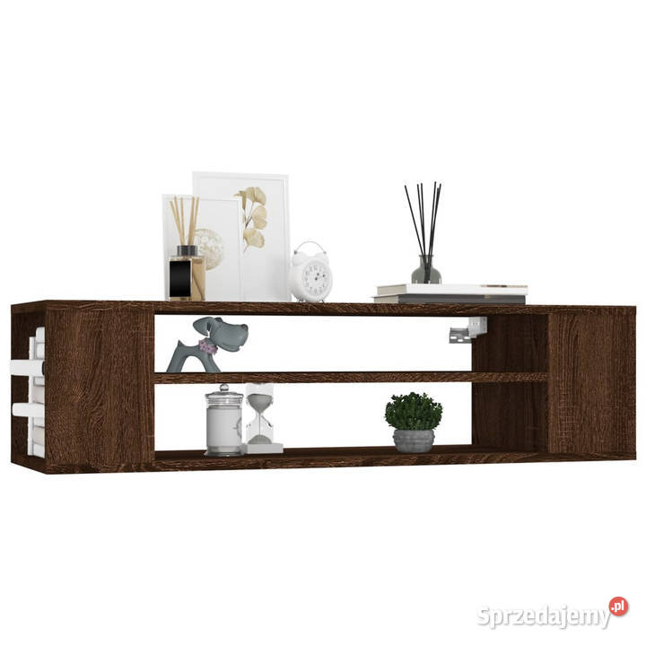Wisząca szafka pod TV brązowy dąb 100x30x265 Warszawa