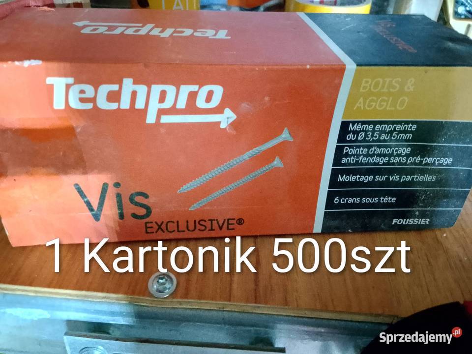 Wkręty do drewna firmy TECHPRO 500 wielkopolskie Ostrów Wielkopolski