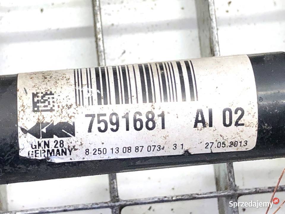 PÓŁOŚ LEWY PRZÓD BMW E84 7591681 20 184 0915 Półosie