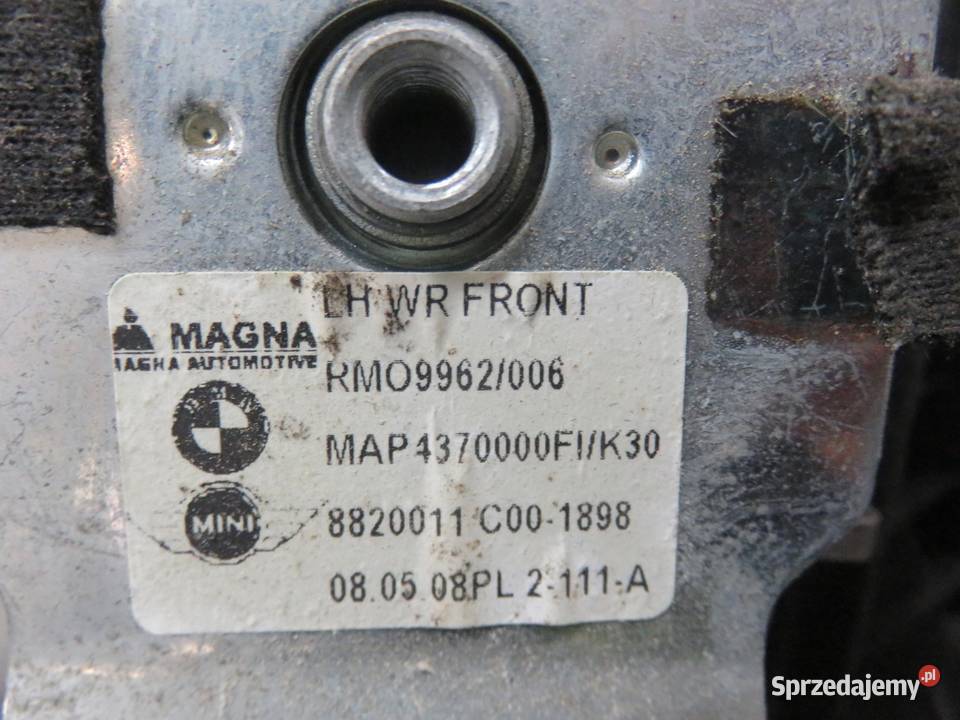 PODNOŚNIK SZYBY LEWY PRZEDNI MINI R56 8820011 sprzedam