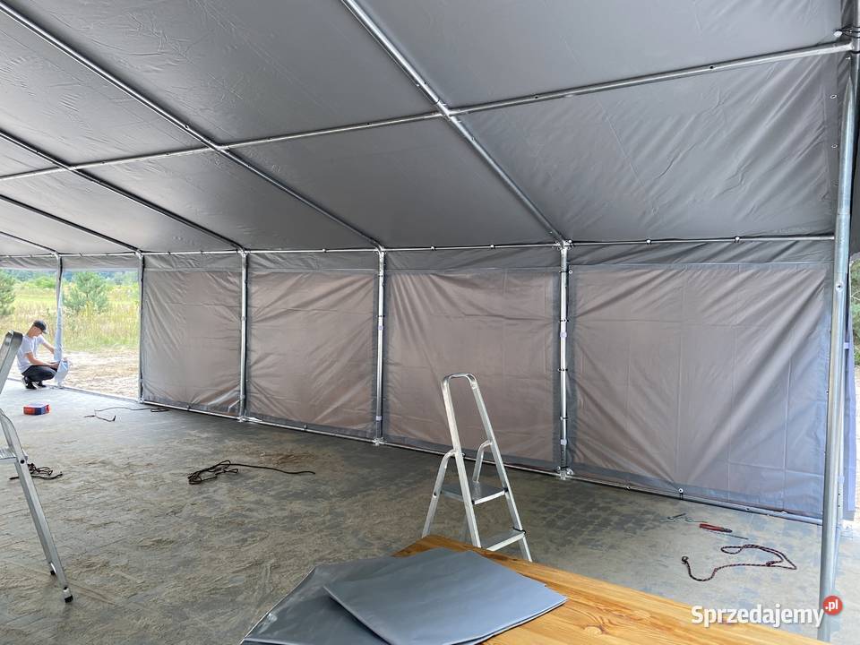Sprzedaż hal magazynowych namiotów garażowych
