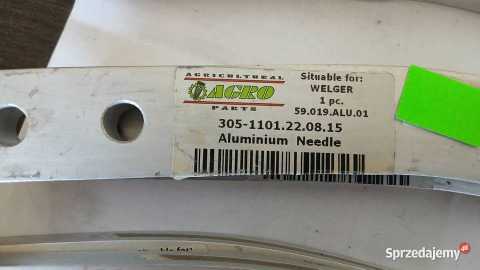 Iglica aluminiowa Welger Ap 12 Ap 12k Radomsko