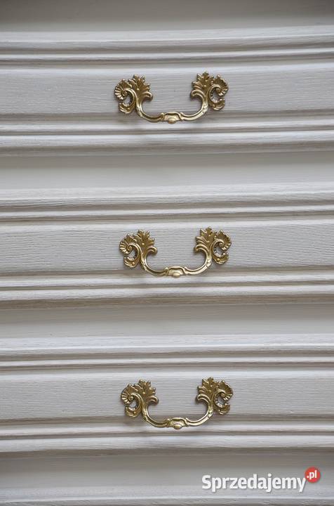 Komoda kredens pomocnik biała stylowa klasyczna