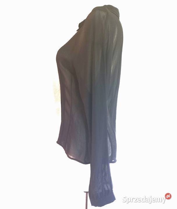 Bluzka czarna Długi Rękaw r 3840 Elegancka czarny Białystok