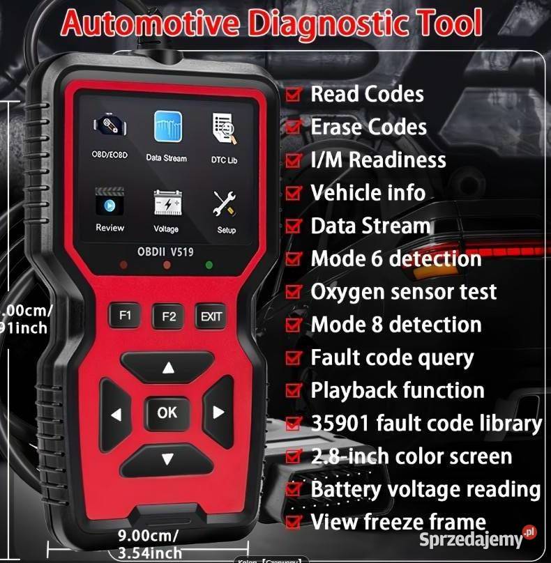 OBD2 V519 Skaner diagnostyczny tester błędów Warszawa sprzedam