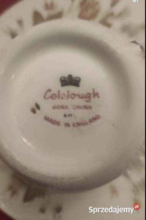Colclough Made in England Filiżanka ze spodkiem Porcelana i szkło Pabianice