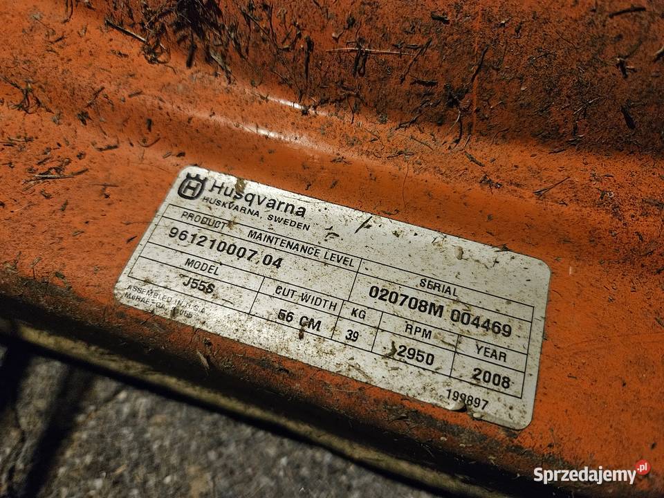 Kosiarka Husqvarna J55S z napędem na przód Lublin