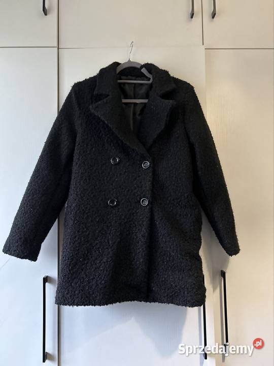 Płaszcz damski LXL czarny płaszcz damski boucle Wyszków sprzedam