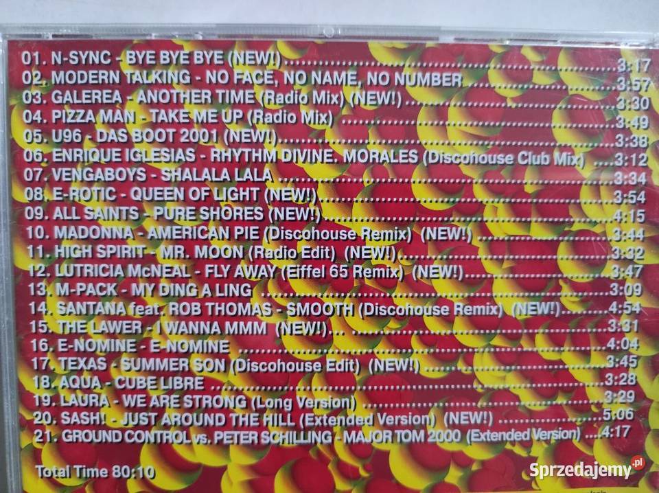 pop top 10 składanka muzyki lata 8090 Kielce sprzedam