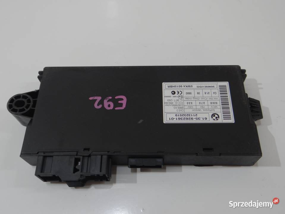 MODUŁ STEROWNIK KOMFORTU BMW E84 E90 E92 9262361 Pozostałe Strzyżewice