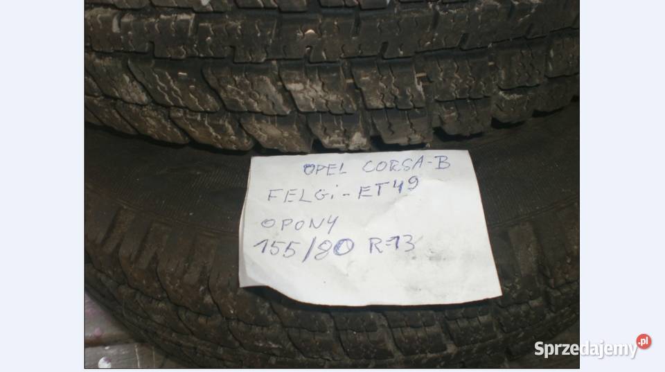 koła Opony zimowe z felgami opel corsa B2 sztuki Olkusz