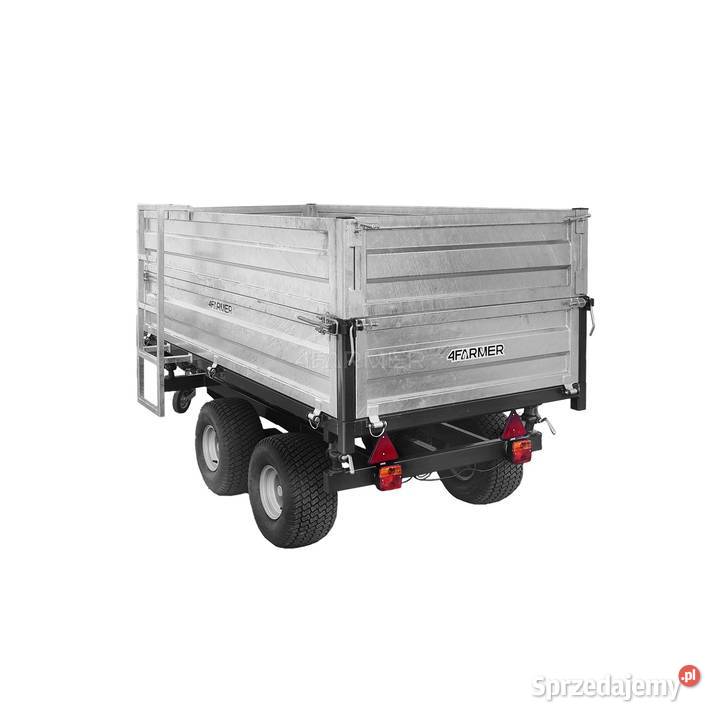 Przyczepa rolnicza dwuosiowa 25T z kiprem i nieuszkodzony Tajęcina