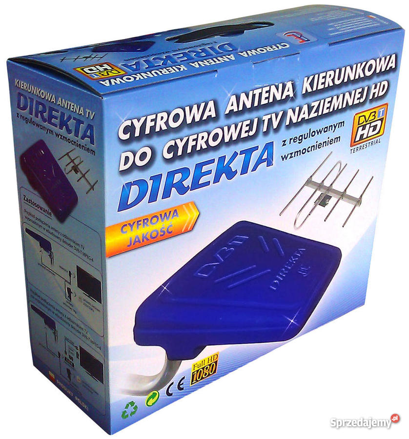 Antena TV DVBT KIERUNKOWA DIREKTA 40dB ACTIVE HD Komorów sprzedam