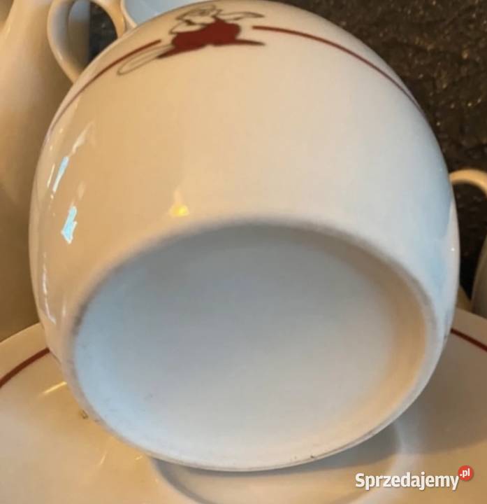 Zestaw serwis porcelanowy do kawy herbaty Porcelana i szkło Wałbrzych